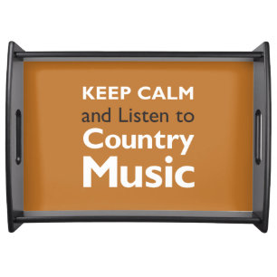 Keep Calm Country Serving Tray