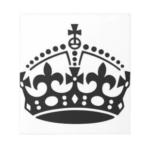Keep Calm Crown Notepad