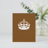 Keep Calm Crown on Chocolate Brown (Standing Front)