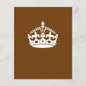 Keep Calm Crown on Chocolate Brown (Front)