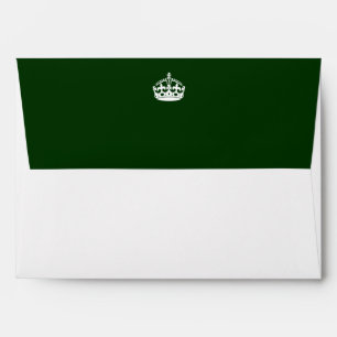 Keep Calm Crown on Green Decor Envelope