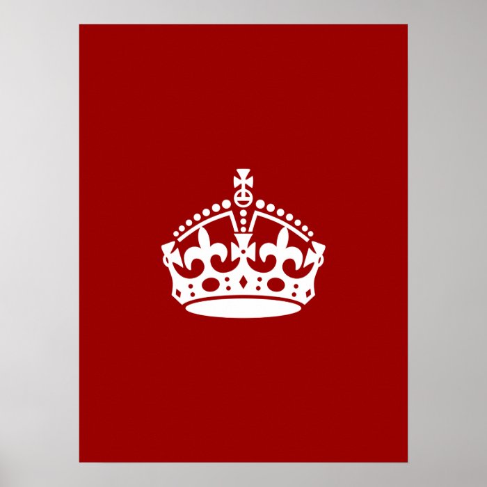 Keep Calm Crown Print