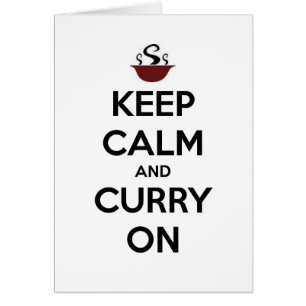 keep calm curry on cards