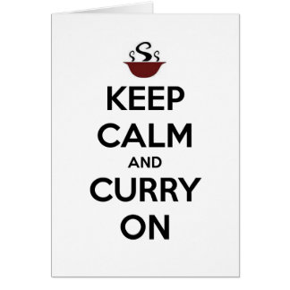 keep calm curry on cards