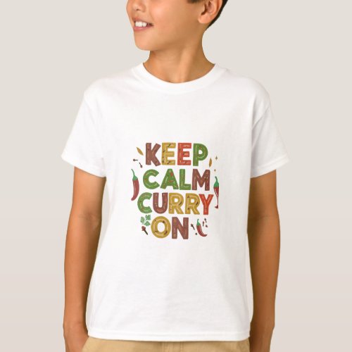  Keep calm Curry on T_Shirt