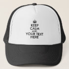 Keep Calm Custom Hat Add Your Text Template