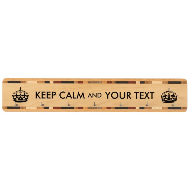Keep Calm Custom Text Key Rack Add Your Own Words