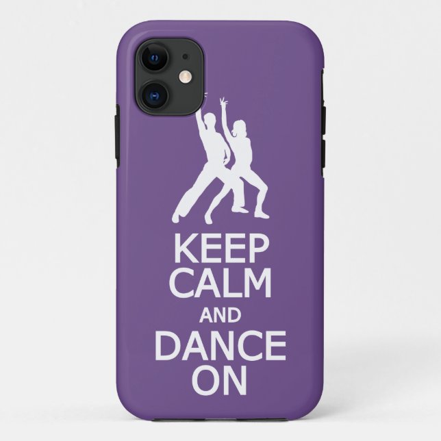 Keep Calm & Dance On custom color iPhone case (Back)