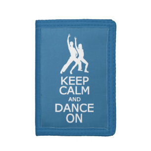 Keep Calm & Dance On custom color wallets