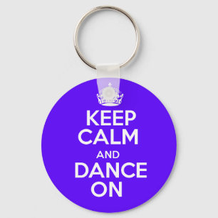 Keep calm & dance on keychain