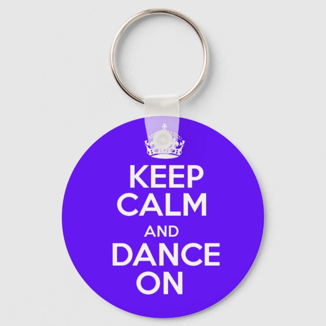 Keep calm & dance on keychain (Front)