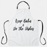 Keep Calm Mom is Cooking White Apron for Sale by quoteology