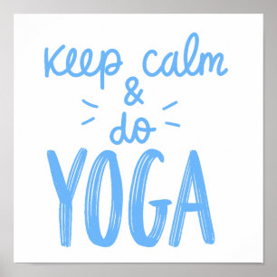 keep calm do yoga poster