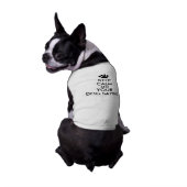 Keep Calm Dog Saying Shirt Add Your Text Custom (Back)
