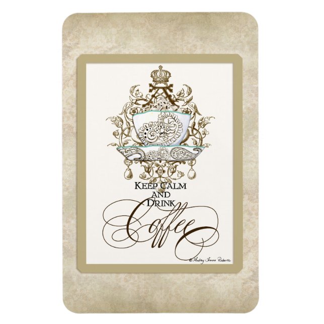 Keep Calm & Drink Coffee - Kitchen Decor Magnet (Vertical)