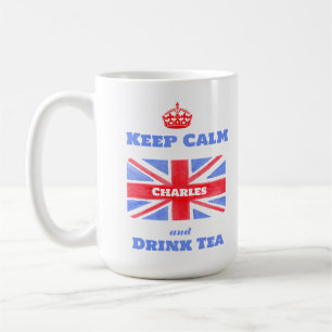 Keep Calm Drink Tea Union Jack British Flag Coffee Mug