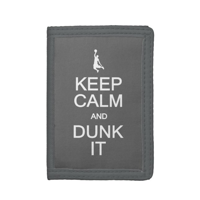 Keep Calm & Dunk It custom wallets (Front Vertical)