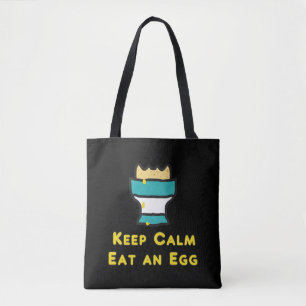Keep Calm Eat An Egg Tote Bag