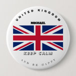 Keep Calm &amp; English Flag Button