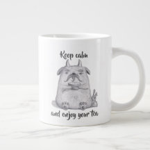Keep Calm & Enjoy Your Tea/ Personalized/ Monster