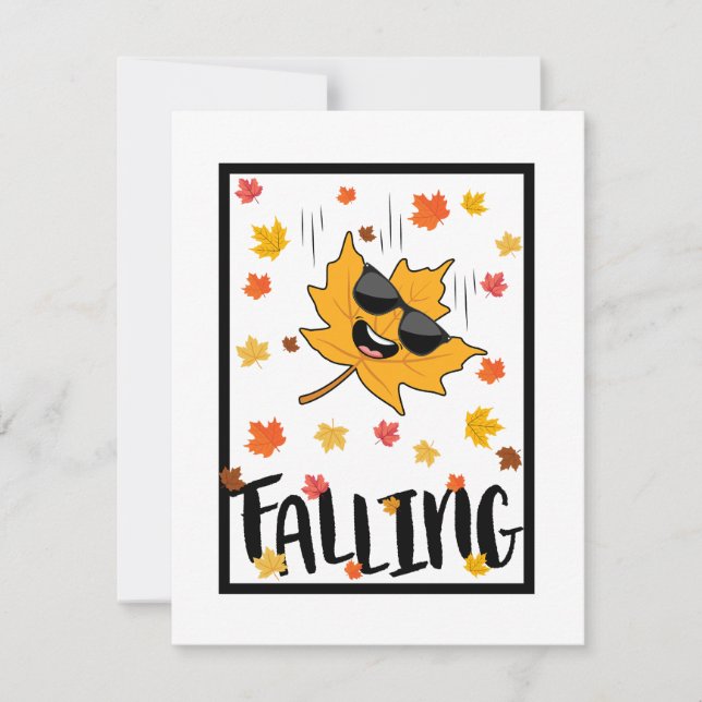 Keep Calm & Fall On Note Card (Front)