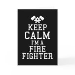 Keep Calm Firefighter Funny Firefighter Dad Card Keep Calm Firefighter Funny Firefighter Dad Card