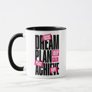 Keep Calm Focus Hope Peace Motivational Mug