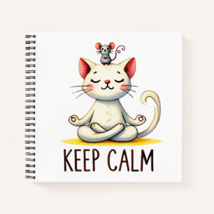 "Keep Calm" Funny Cat Lover's Notebook