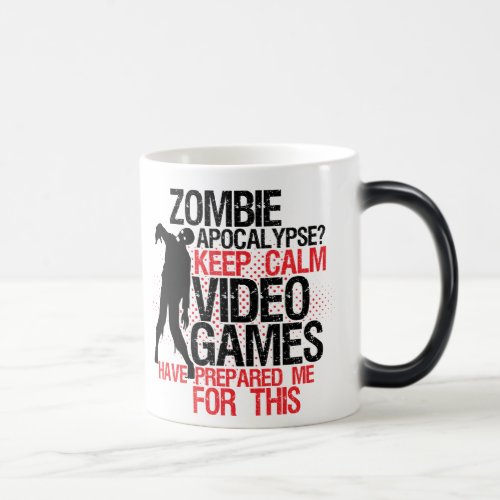 Keep Calm Funny Gamers Mug Zombie Apocalypse