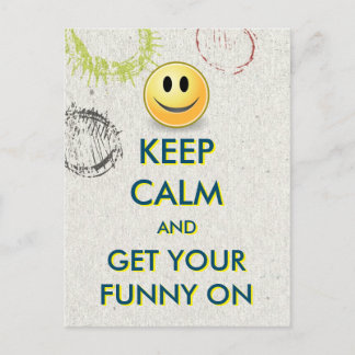 KEEP CALM Funny Movie Night Postcard