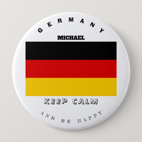 Keep Calm  Germany Flag Button