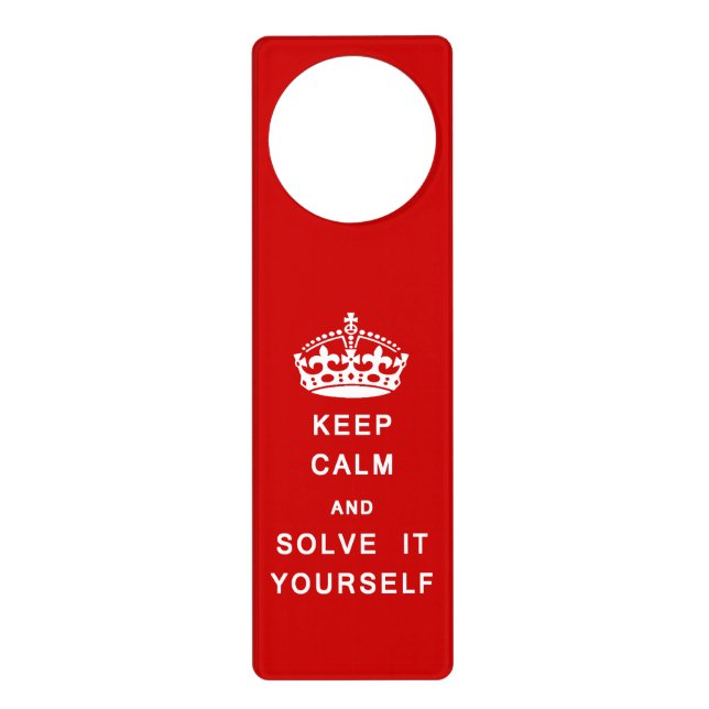 Keep Calm - Go Away - door hanger (Front)
