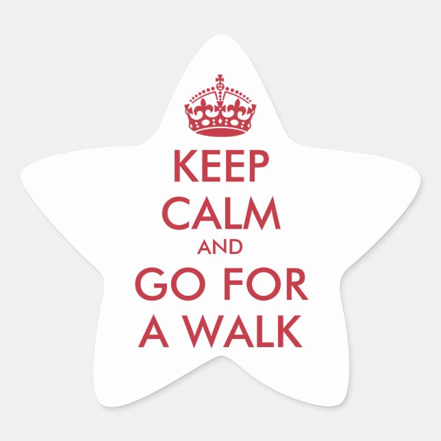 Keep Calm & GO FOR A WALK - Sticker (Front)