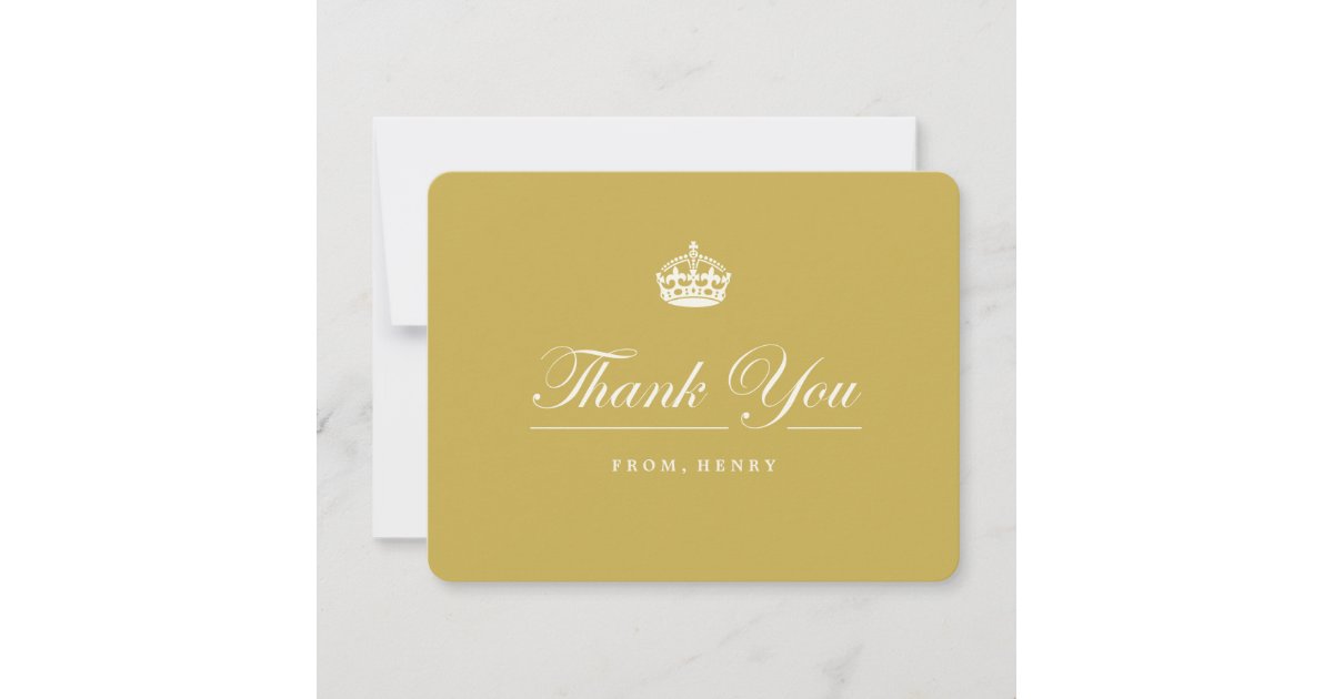 Keep Calm Gold 60th Birthday Party Thank You Card | Zazzle.com