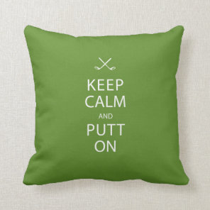 Keep Calm - Golf Gift Throw Pillow