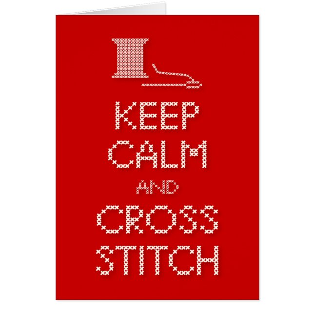 Keep Calm Greeting Card (Front)