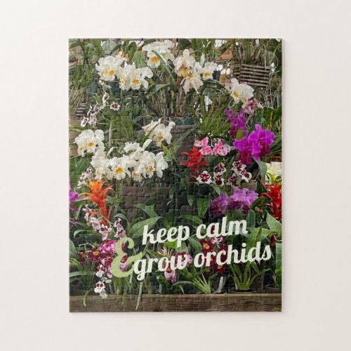 Keep Calm  Grow Orchids Photo Puzzle