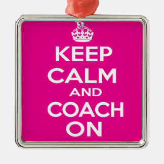 Keep Calm Gymnastics Coach Gift Metal Ornament