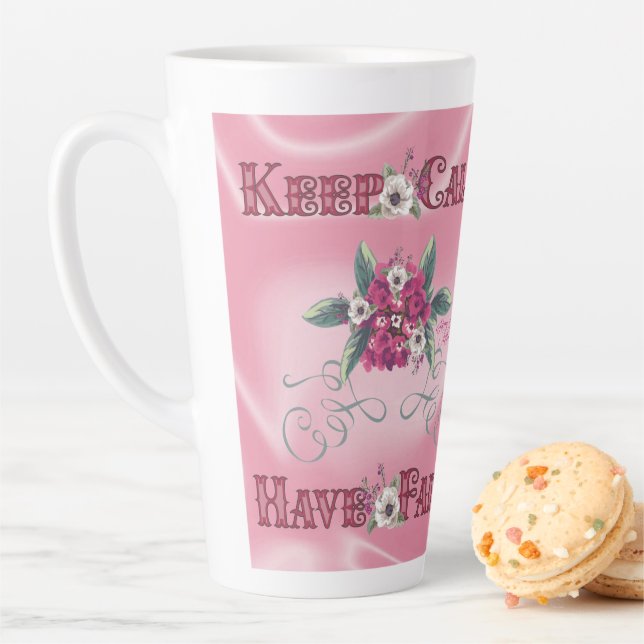 Keep Calm Have Faith Latte Mug (In Situ)