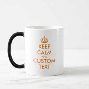 Keep calm heat sensitive magic color morphing mug