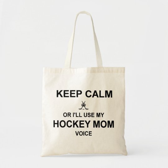 hockey mom tote bag