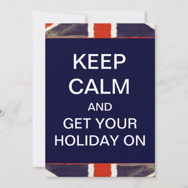 KEEP CALM Holiday Party Invitations (Front)