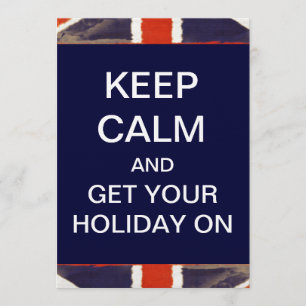 KEEP CALM Holiday Party Invitations