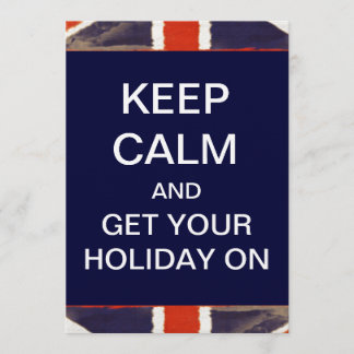 KEEP CALM Holiday Party Invitations