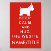Sottobicchiere Rigido MDF – Keep Calm And Hug A Westie – 9x9 Cm