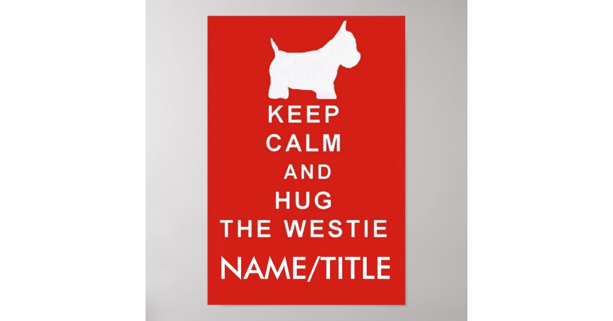 Sottobicchiere Rigido MDF – Keep Calm And Hug A Westie – 9x9 Cm