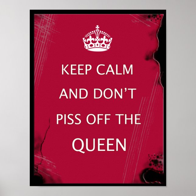 keep calm humor poster (Front)