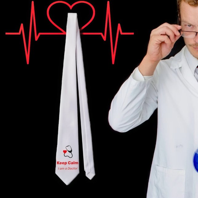 Keep Calm - I am a Doctor  - funny Neck Tie (Creator Uploaded)