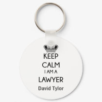 Keep Calm, I am a Lawyer Keychain