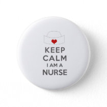 Keep Calm I am a Nurse Button